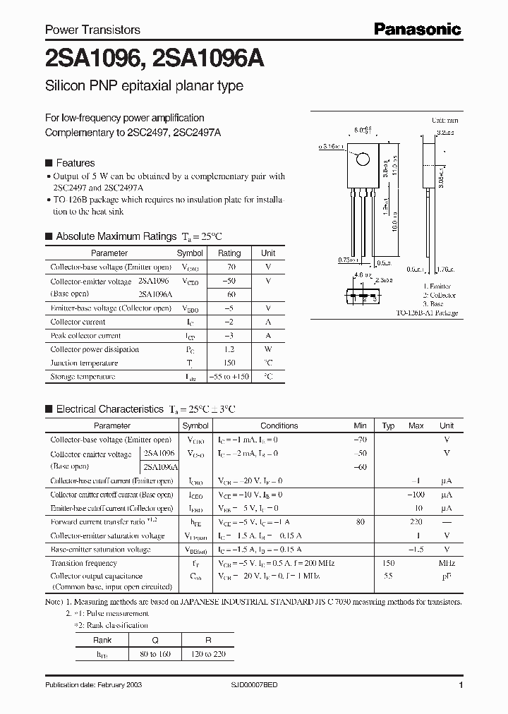 2SA1096_36624.PDF Datasheet