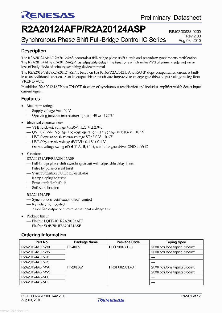 R2A20124AFP_38022.PDF Datasheet