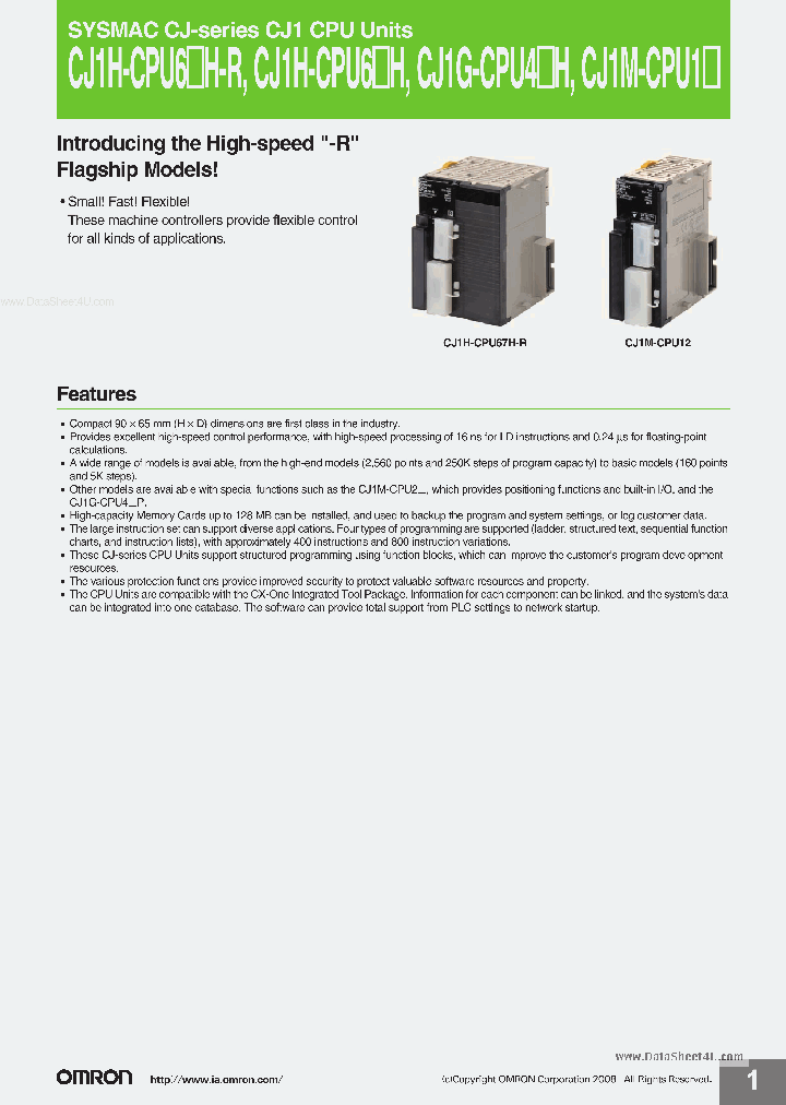 CJ1G-CPU4XH_38340.PDF Datasheet