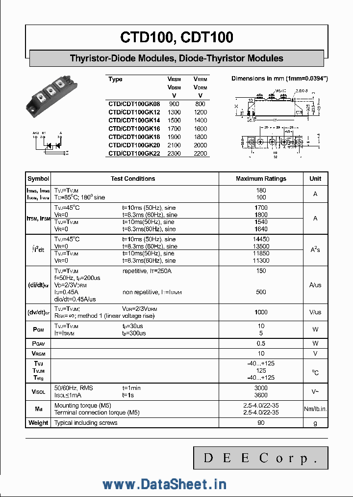 CDT100_39045.PDF Datasheet