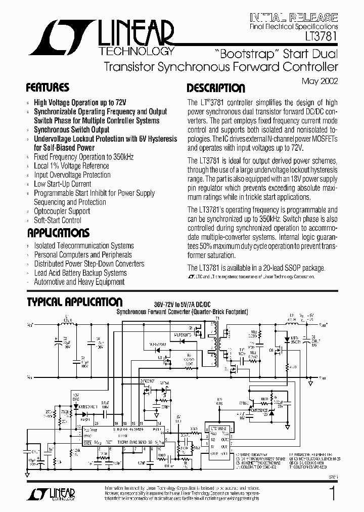 LT3781_39474.PDF Datasheet