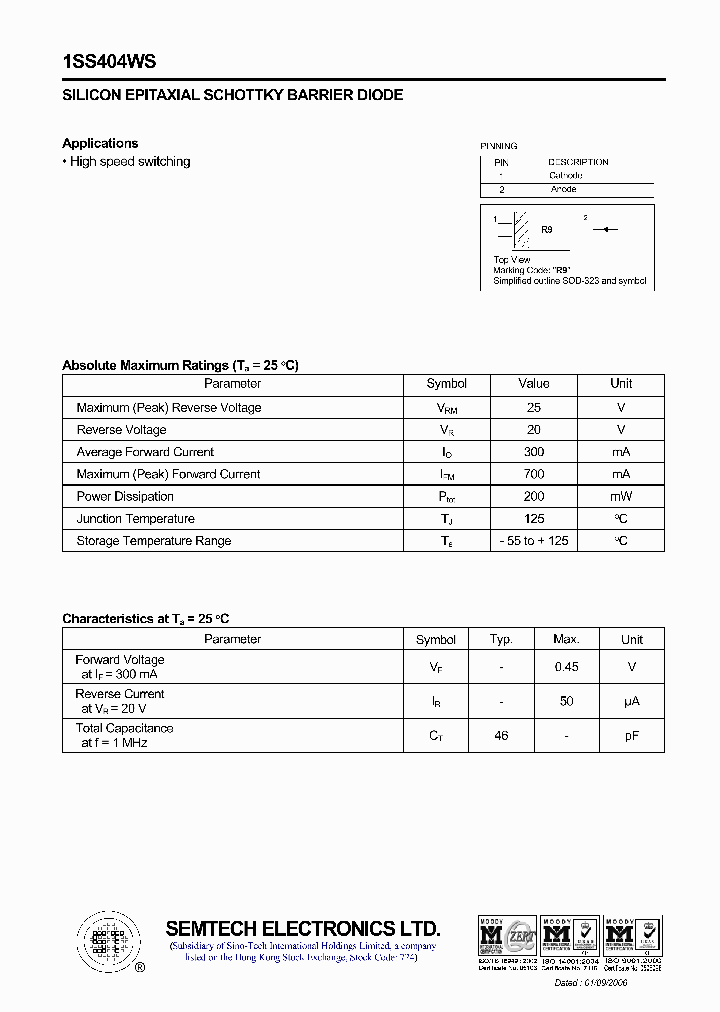 1SS404WS_61887.PDF Datasheet