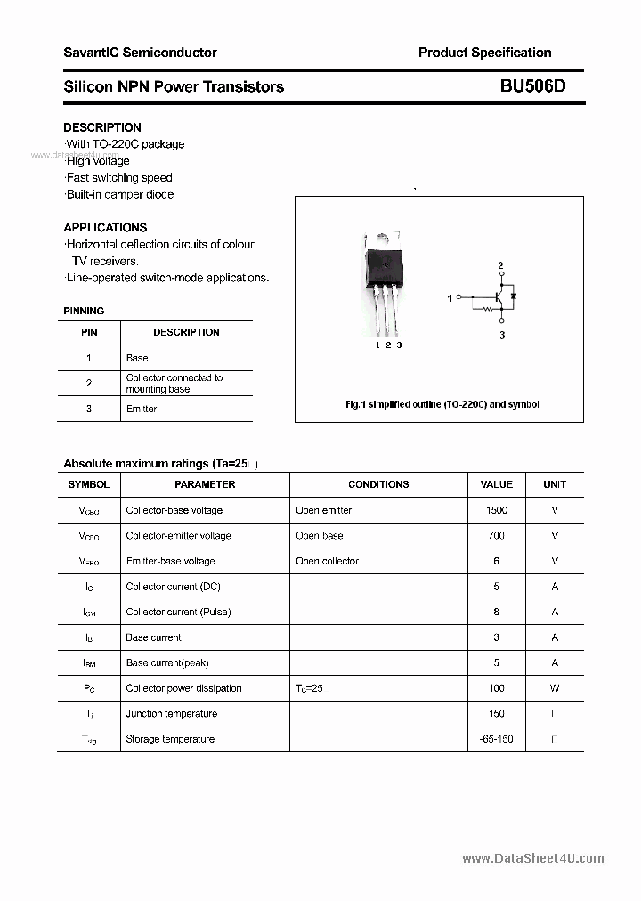 BU506D_41457.PDF Datasheet