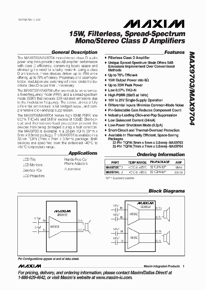 MAX9704ETJ_68566.PDF Datasheet