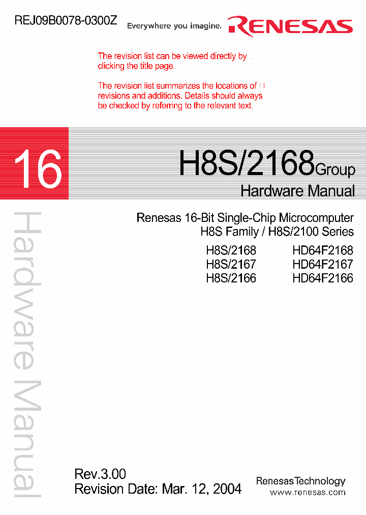 HD64F2168_67480.PDF Datasheet