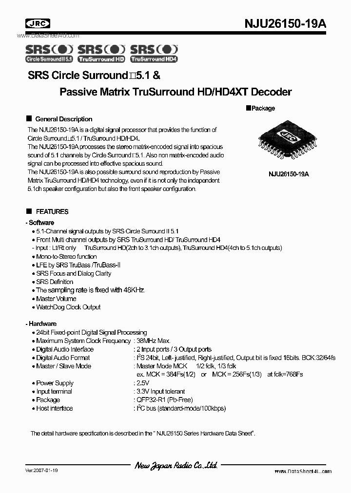 NJU26150-19A_71424.PDF Datasheet