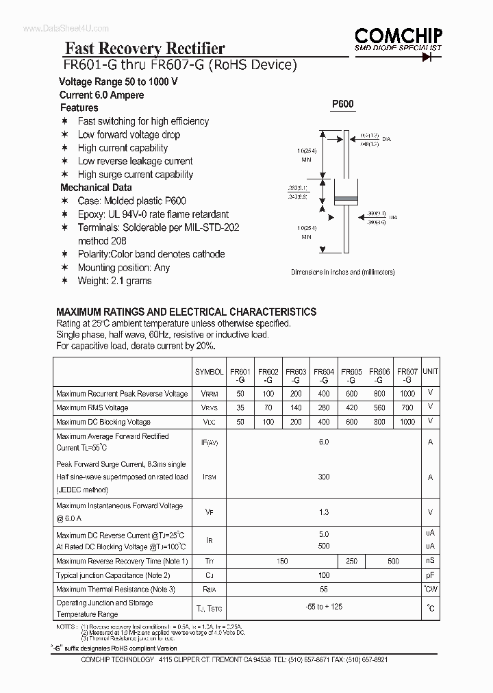 FR601-G_71710.PDF Datasheet