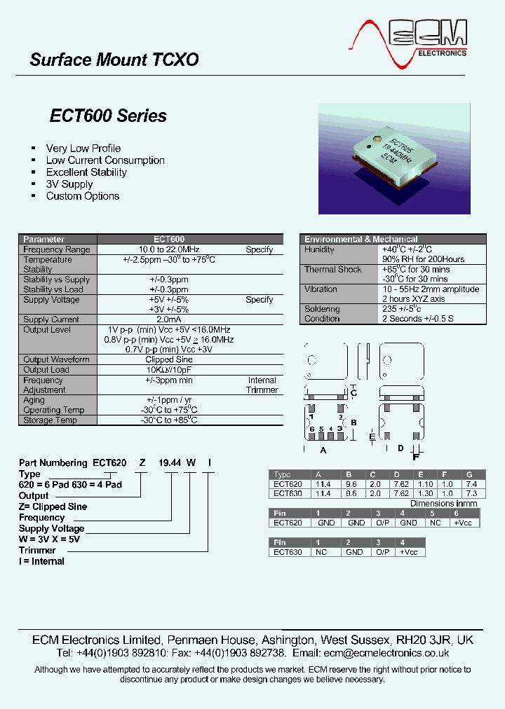 ECT600_71716.PDF Datasheet
