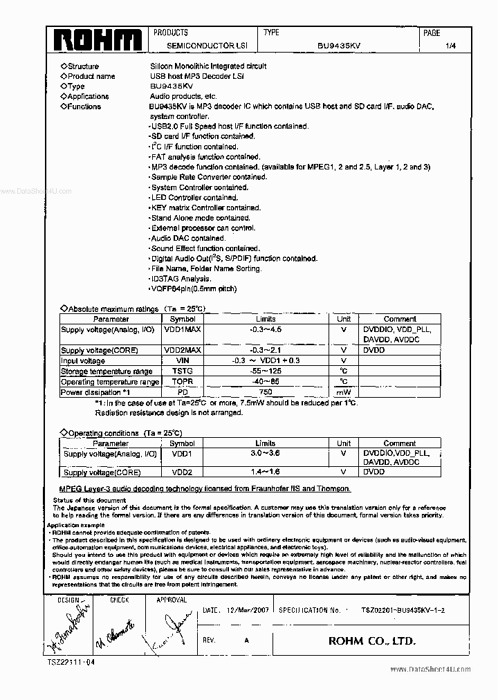 BU9435KV_85664.PDF Datasheet