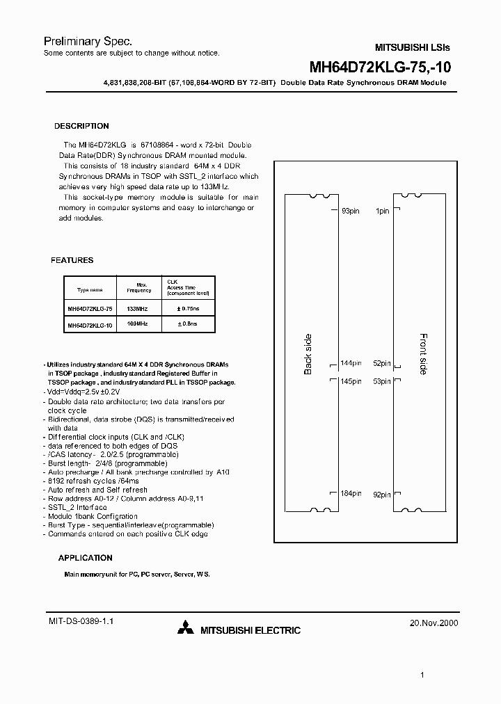 MH64D72KLG-75_44905.PDF Datasheet