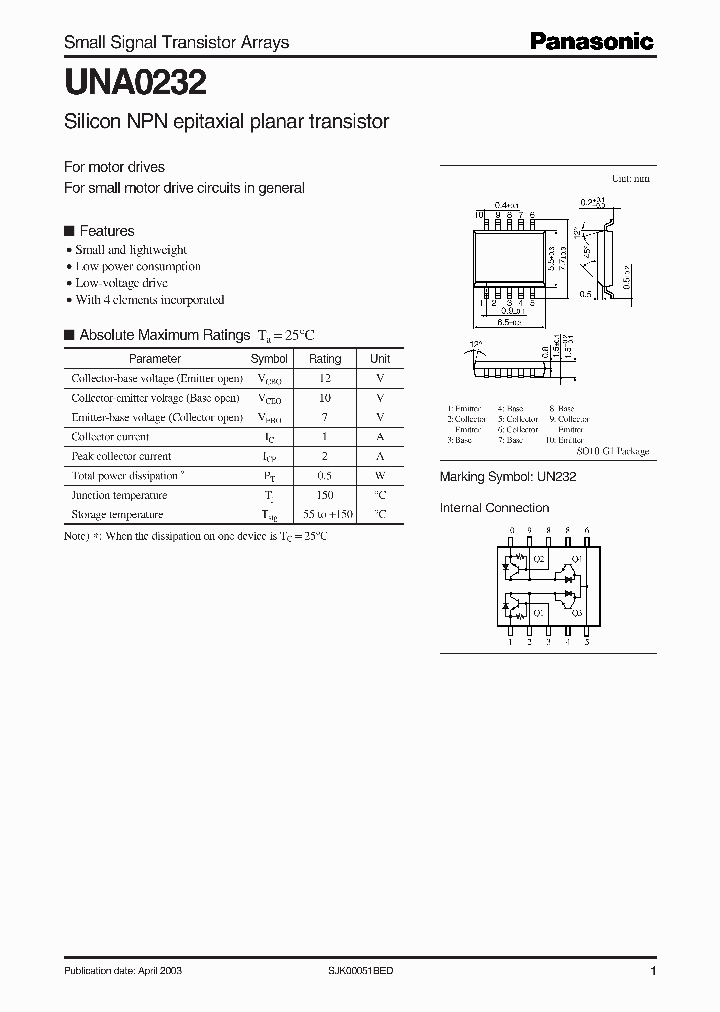 UNA0232_105474.PDF Datasheet