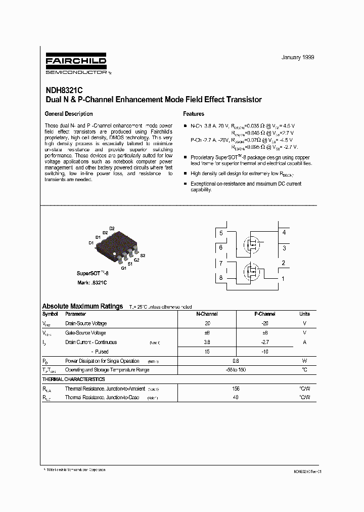 NDH8321C_109677.PDF Datasheet