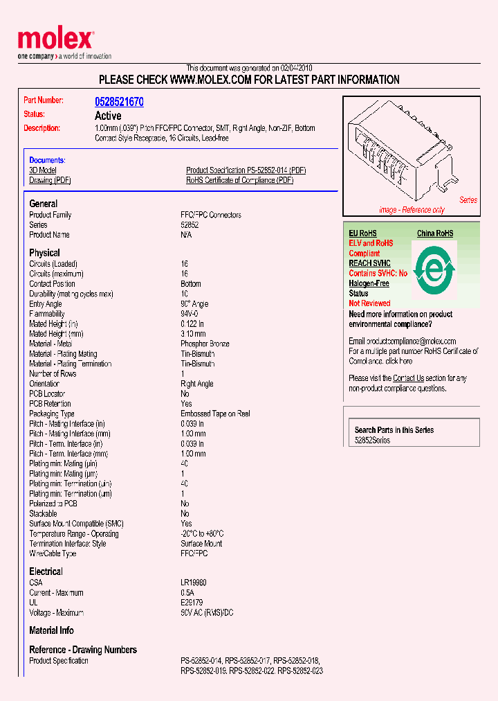 52852-1670_100927.PDF Datasheet