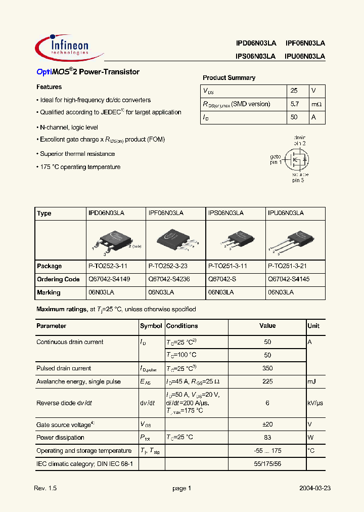 IPD06N03LA_118124.PDF Datasheet