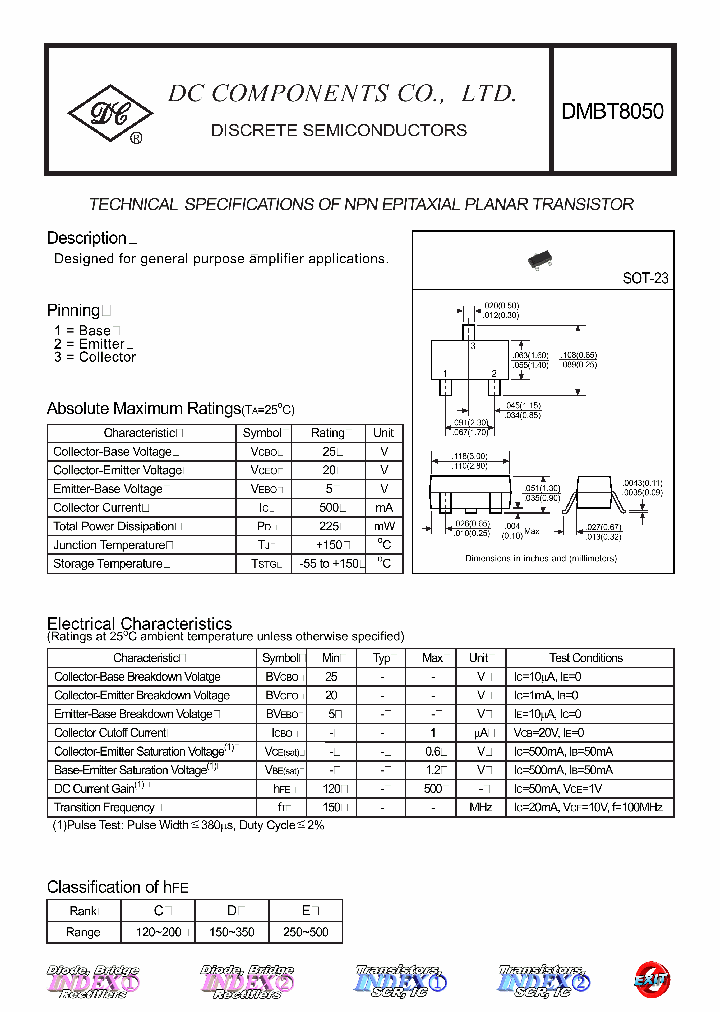 DMBT8050_119524.PDF Datasheet