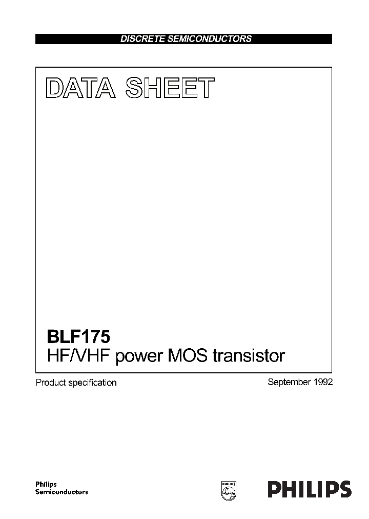 BLF175_127764.PDF Datasheet