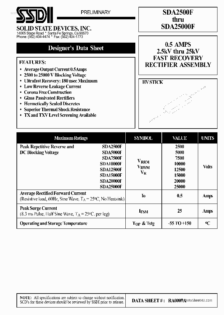 SDA5000F_133761.PDF Datasheet