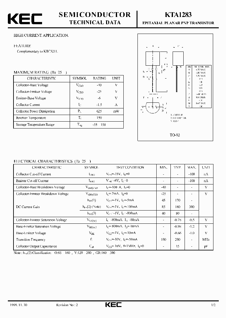 KTA1283_135470.PDF Datasheet