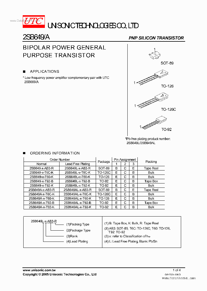 B649A_135370.PDF Datasheet Download --- IC-ON-LINE