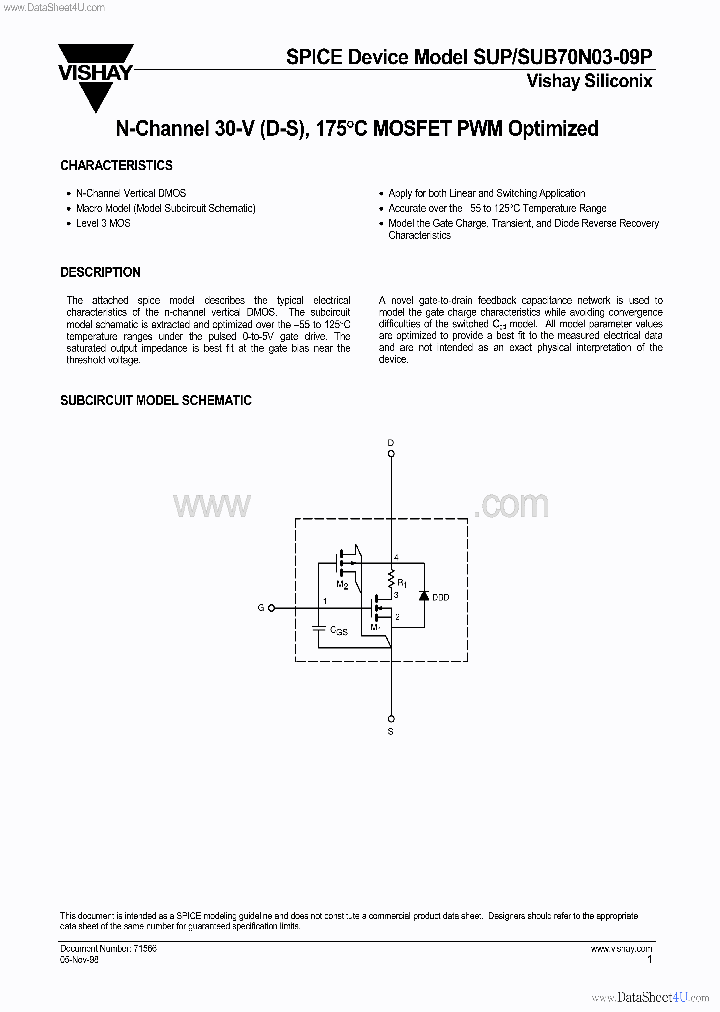 SUB70N03-09P_136023.PDF Datasheet