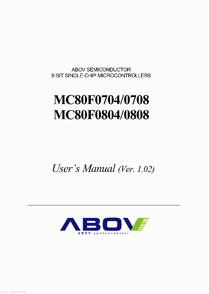 MC80F0704_137375.PDF Datasheet