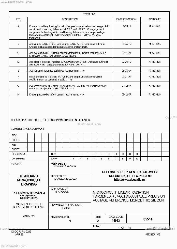 5962-85514_137837.PDF Datasheet