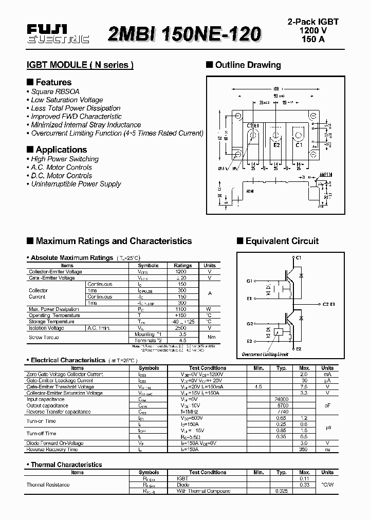 2MBI150NE-120_138830.PDF Datasheet