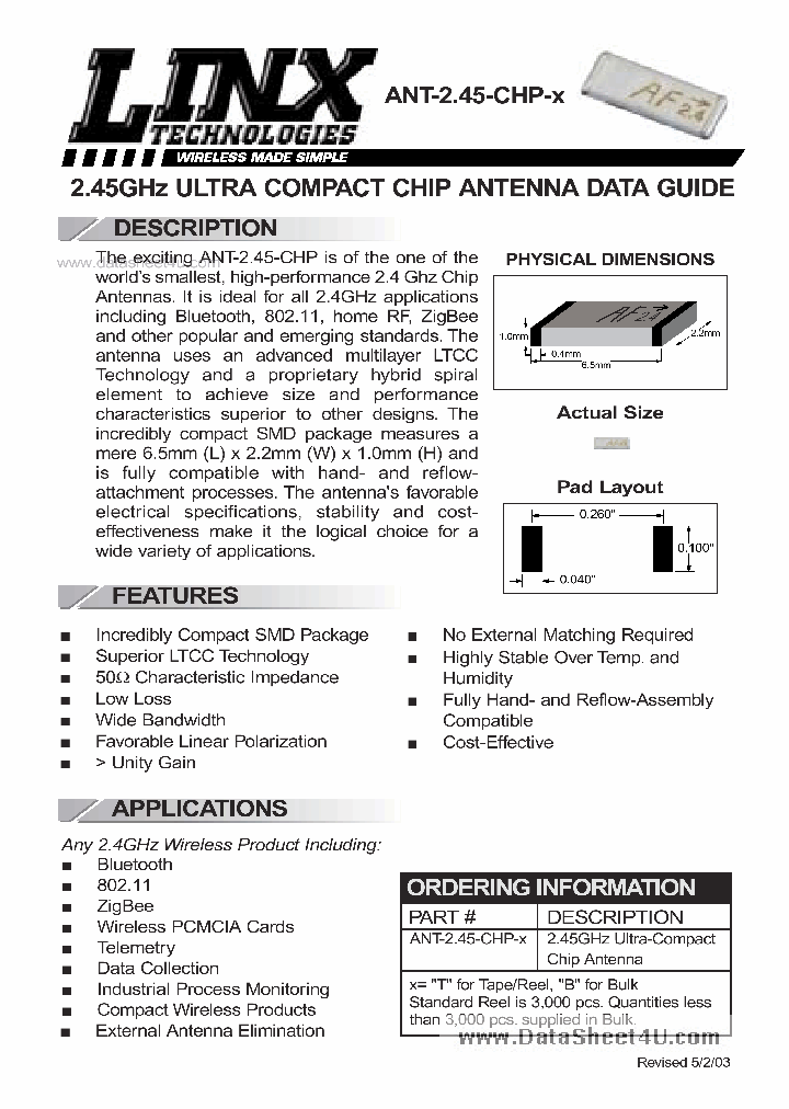 ANT-245-CHP-X_140772.PDF Datasheet