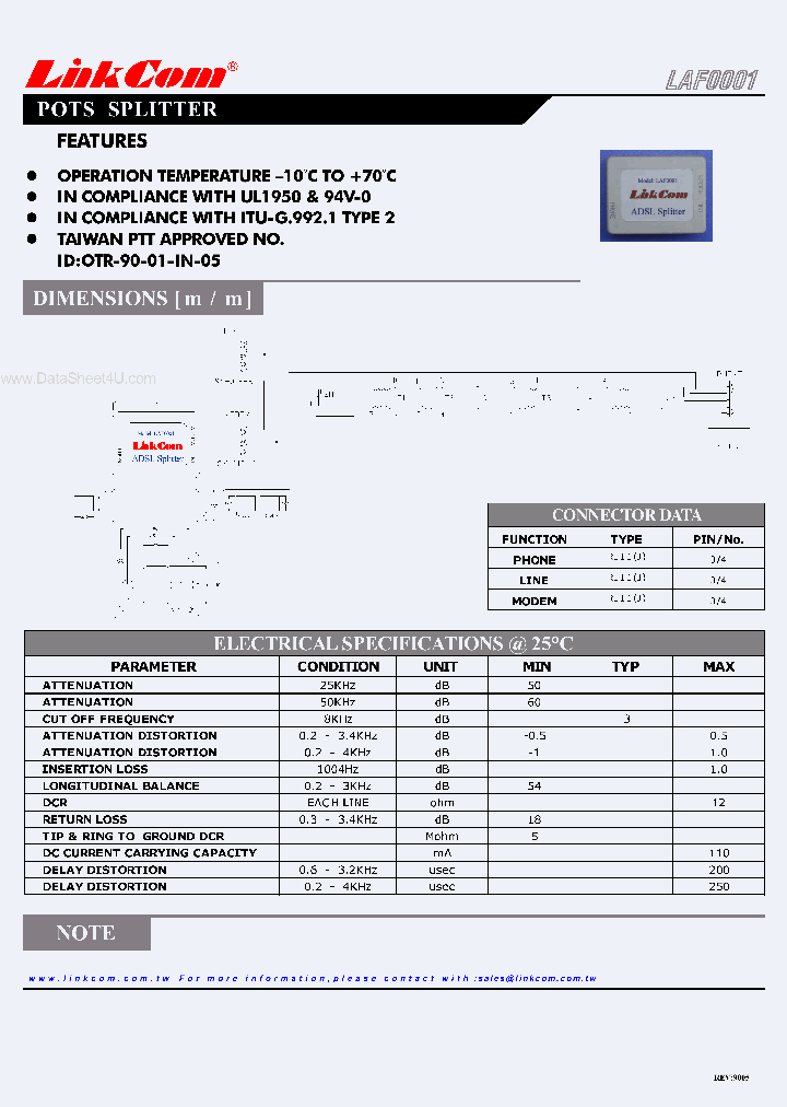 LAF0001_142837.PDF Datasheet