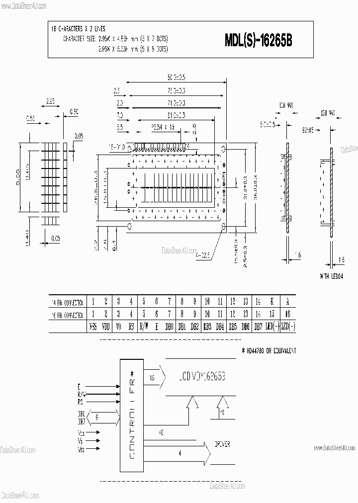 MDL-16265B_142991.PDF Datasheet