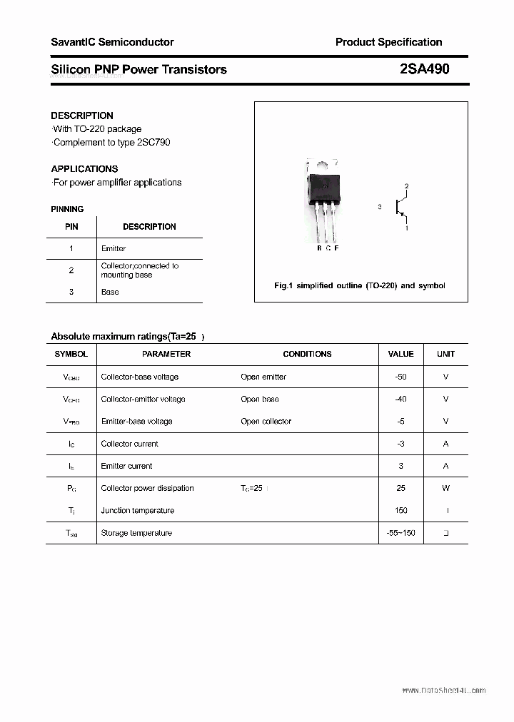 2SA490_143989.PDF Datasheet