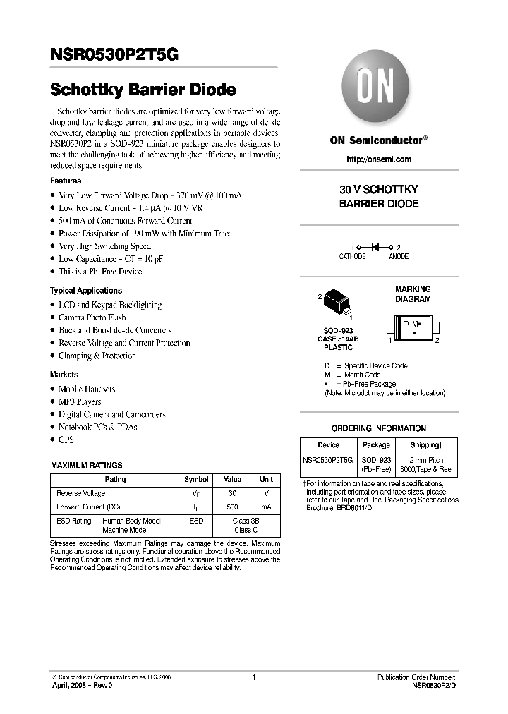 NSR0530P2T5G_152230.PDF Datasheet