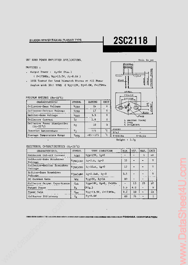 2SC2118_147461.PDF Datasheet