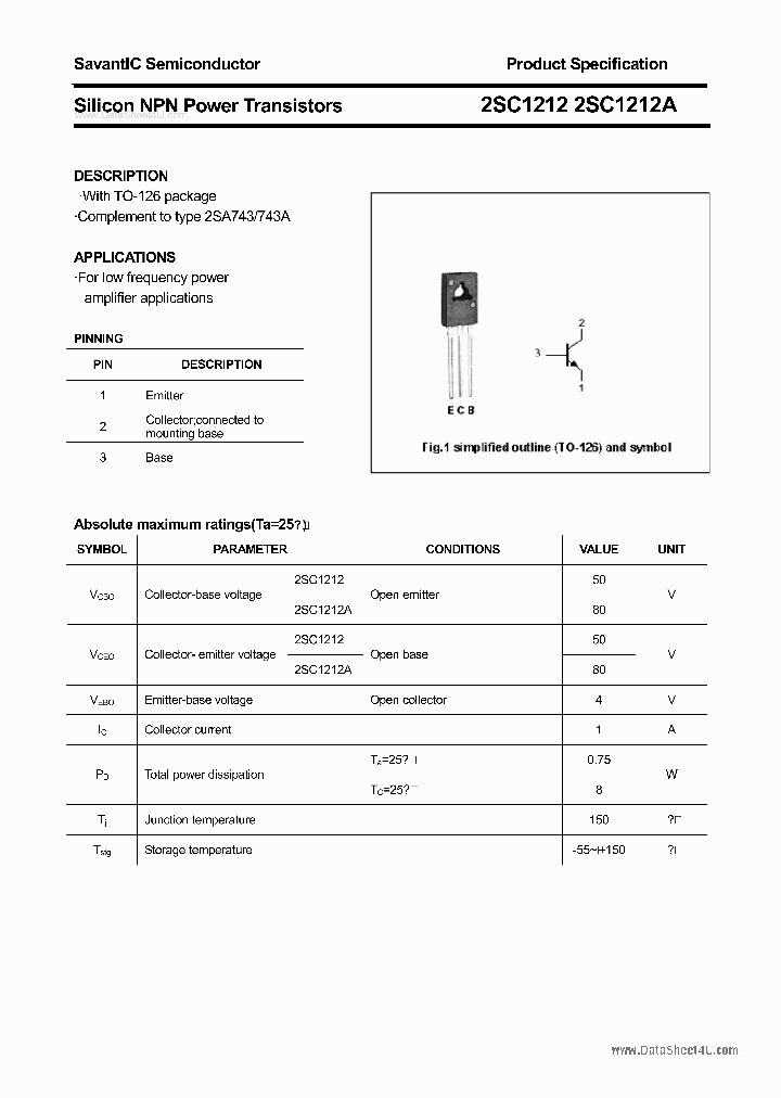 2SC1212_147537.PDF Datasheet