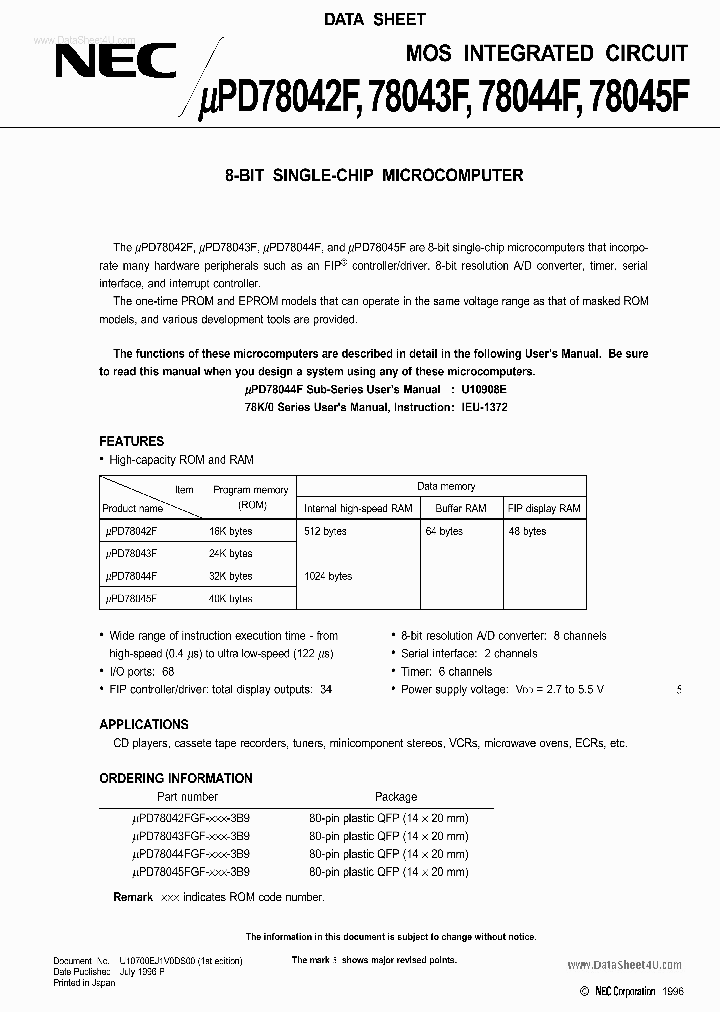 D78045FGF_147535.PDF Datasheet