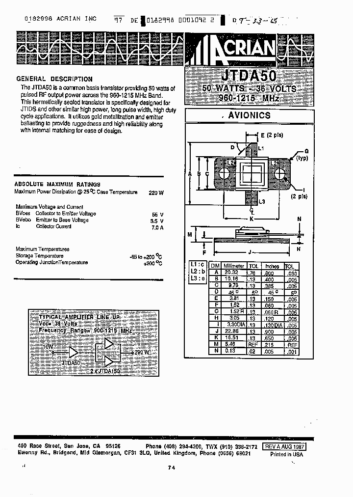 JTDA50_153436.PDF Datasheet