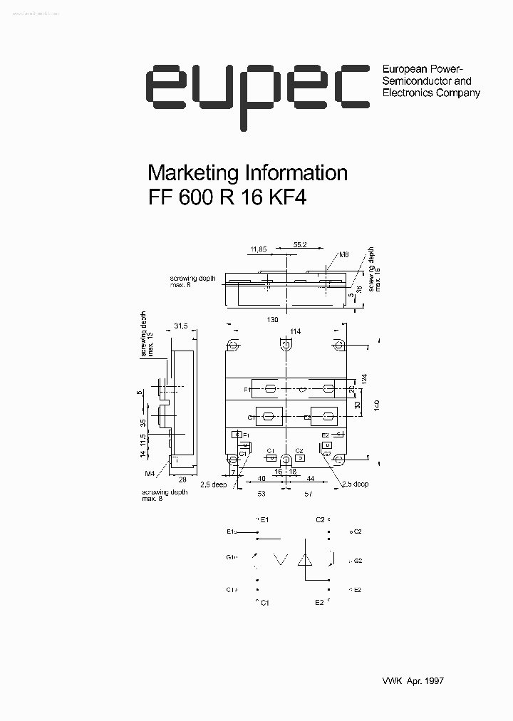 FF600R16KF4_153533.PDF Datasheet