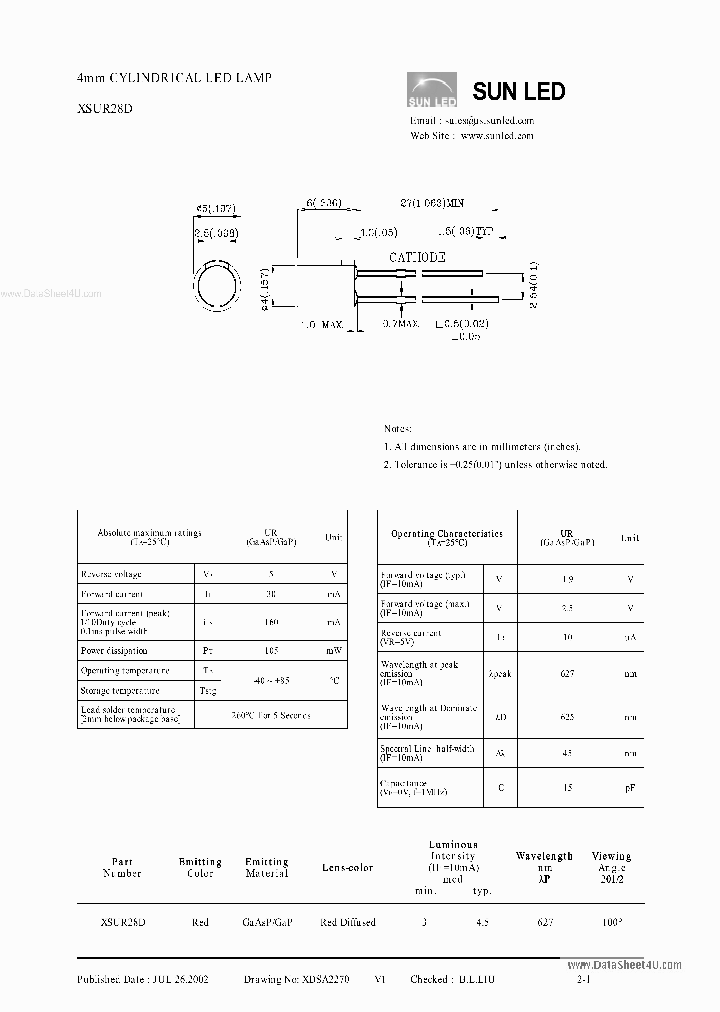 XSUR28D_155511.PDF Datasheet