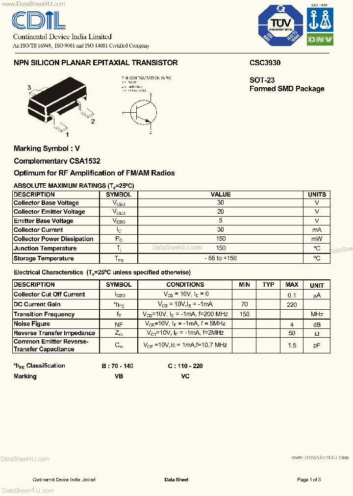 CSC3930_155832.PDF Datasheet