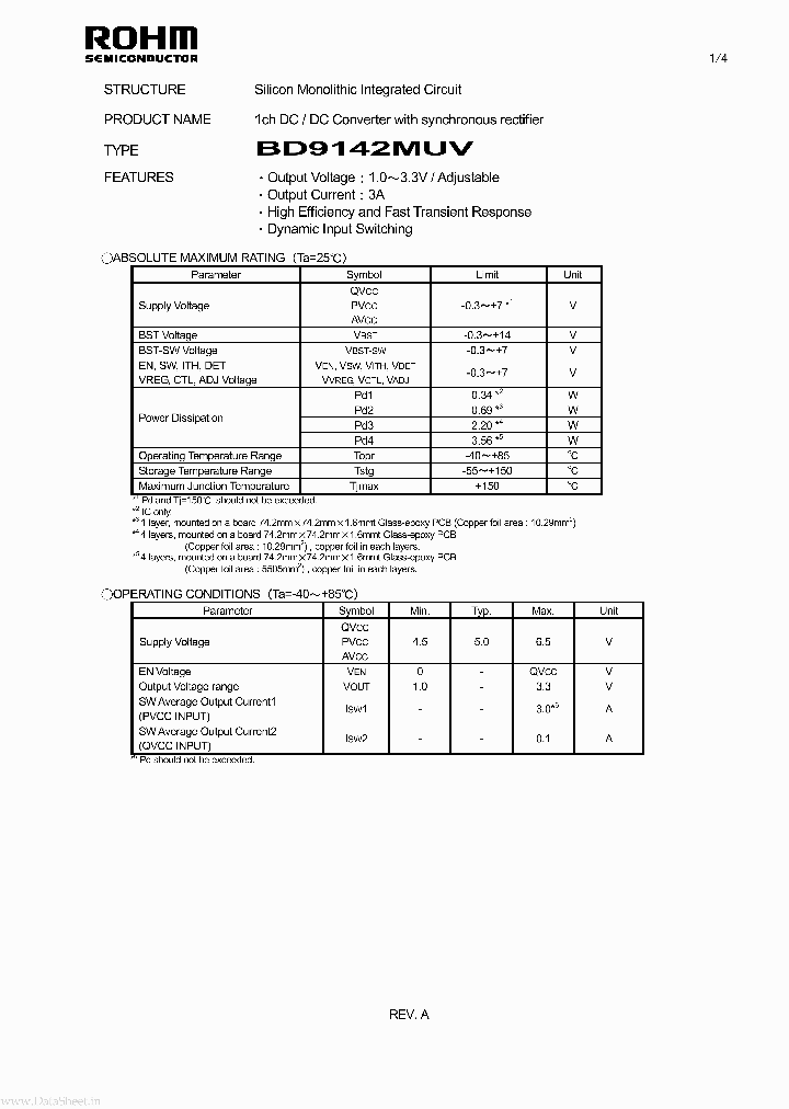 BD9142MUV_157418.PDF Datasheet