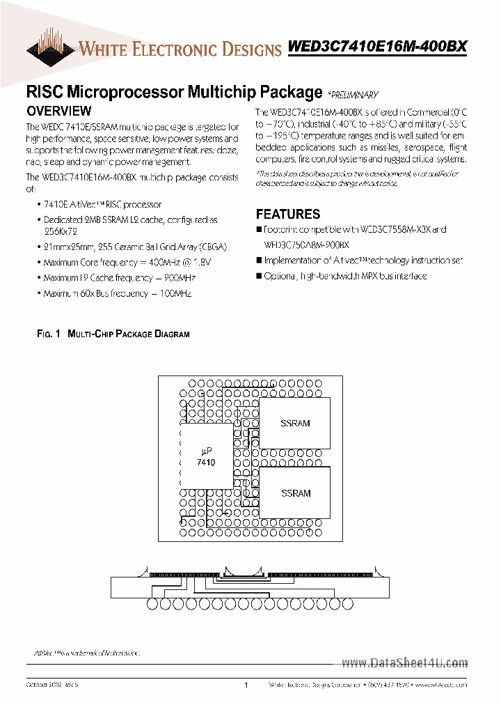 WED3C7410E16M-400BX_158158.PDF Datasheet