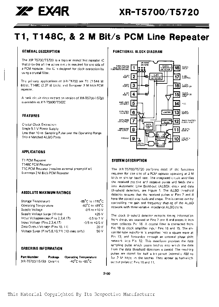 XR-T5700_192555.PDF Datasheet
