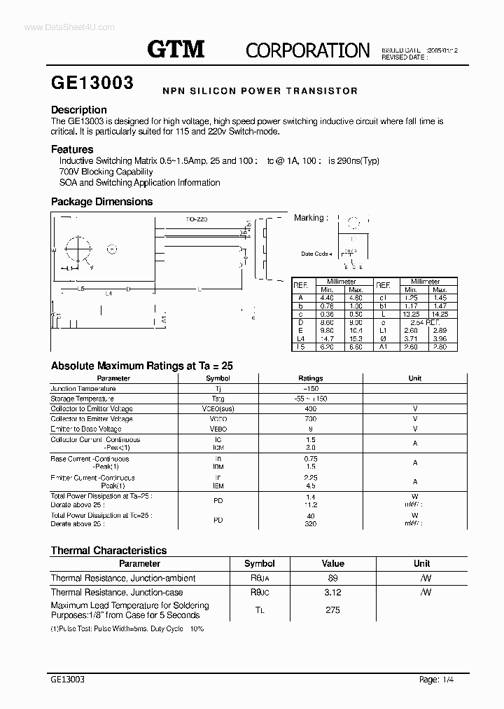 GE13003_164732.PDF Datasheet