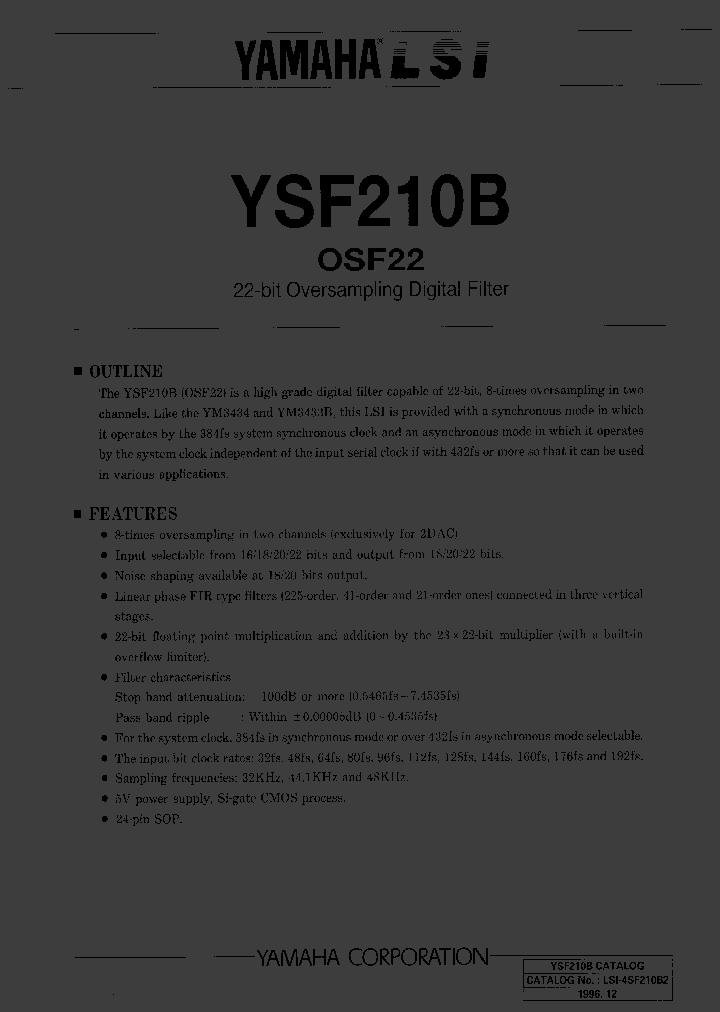 YSF210B_166375.PDF Datasheet