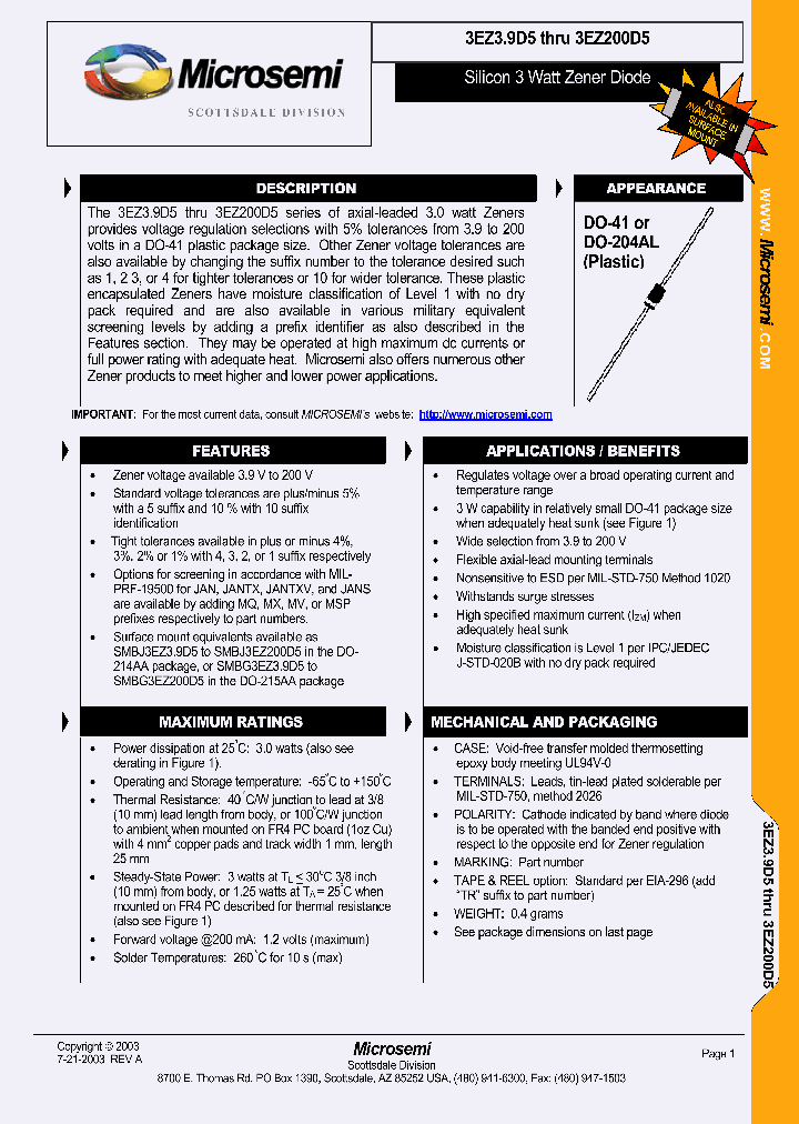 3EZ56D5_187033.PDF Datasheet