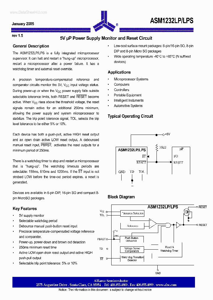 ASM1232LPS_173372.PDF Datasheet