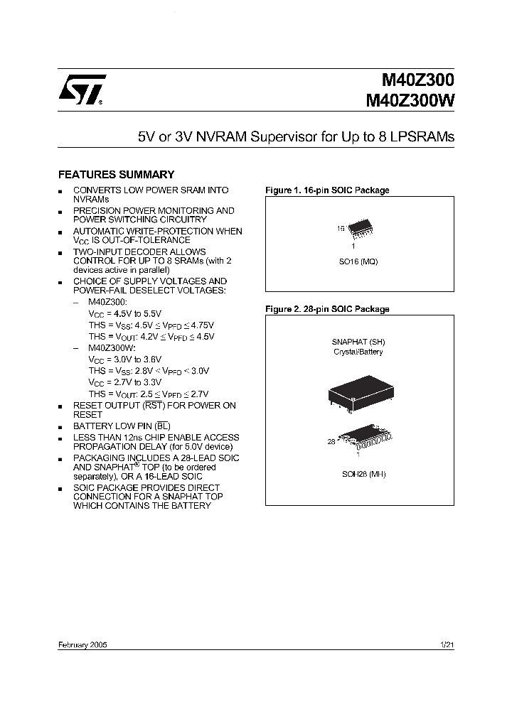 M40Z300MQ_174284.PDF Datasheet