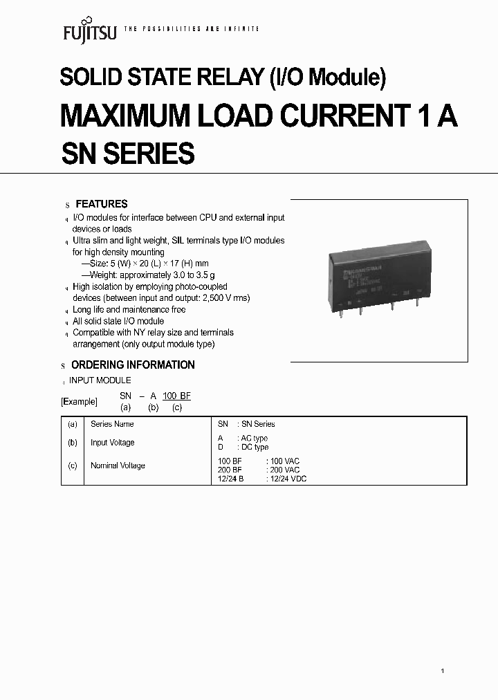 SN-A100BF_213539.PDF Datasheet