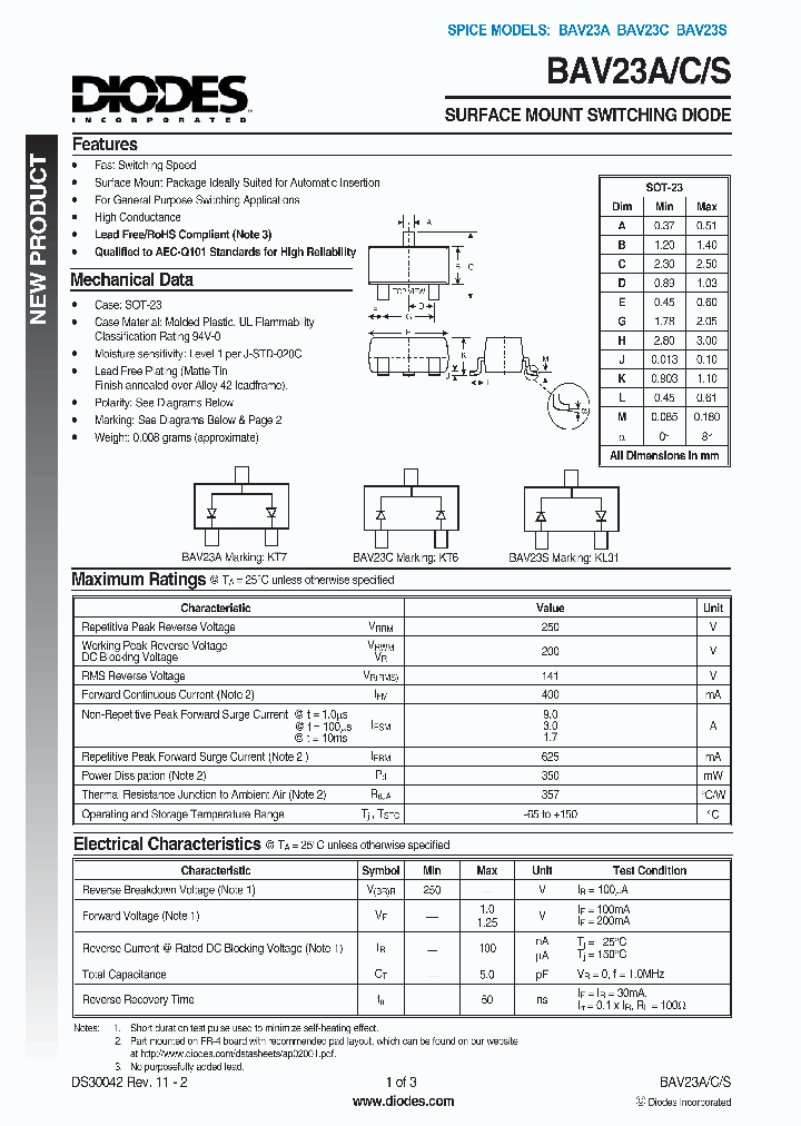 BAV23S-7-F_249865.PDF Datasheet