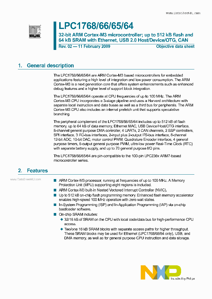 LPC1764_181090.PDF Datasheet